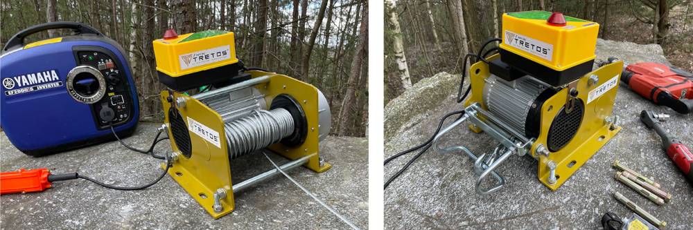 Wciągarka Tretos Military montowana w poziomie